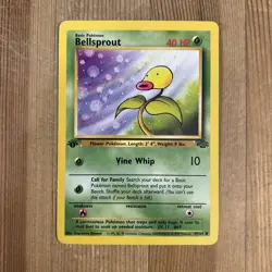 Bellsprout 1st Edition 49/64 Jungle Common Pokemon Vintage Card WOTC LP 1999 - Image 1