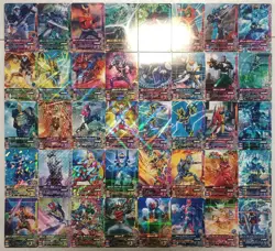 Lot of 40 Japanese Kamen Rider Battle: Ganbarizing Rare Card Set - Image 1