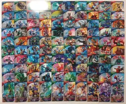 Lot of 100 Japanese Kamen Rider Battle: GANBA LEGENDS Normal & Rare Card Set - Image 1