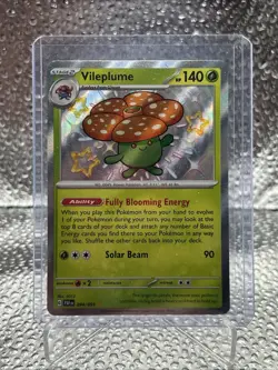 Vileplume Paldean Fates Baby Shiny Holo Card 094/091 Pokemon TCG - Pack Fresh NM - Image 1