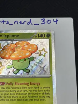 Vileplume Paldean Fates Baby Shiny Holo Card 094/091 Pokemon TCG - Pack Fresh NM - Image 5