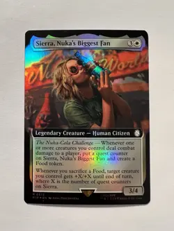 Sierra, Nuka's Biggest Fan - FOIL EXTENDED ART - MTG Fallout - NM - Image 1
