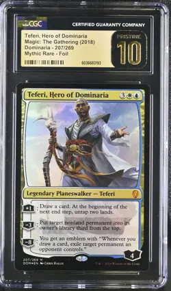 TEFERI, HERO OF DOMINARIA Dominaria Foil Mythic CGC Pristine 10 MTG [NOS] - Image 1