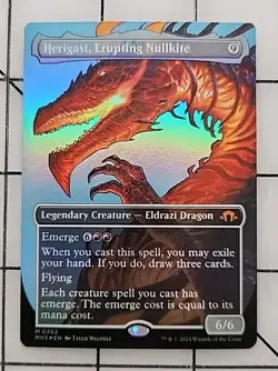 MTG 1x Herigast, Erupting Nullkite Modern Horizons 3 MH3 EXTENDED ART FOIL - Image 1