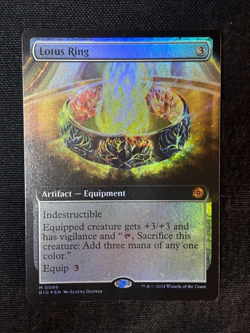 MTG Lotus Ring (Extended Art) Outlaws of Thunder Foil: Big Score (Pack Fresh NM) - Image 1