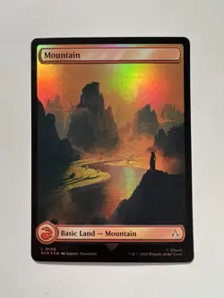 Mountain - FOIL FULL ART (#108) - MTG Assassin's Creed - NM - Image 1