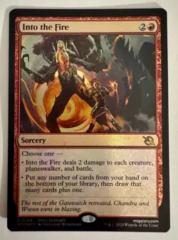 1x Into the Fire - Foil MTG March of the Machine NM Magic Foil - Image 1