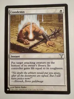 MTG Magic the Gathering Condemn (DIS-8/2869) The List NM - Image 1