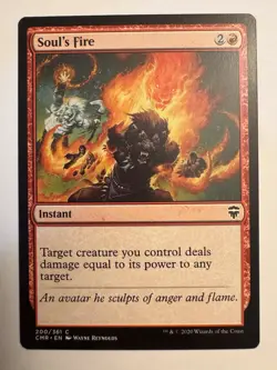 Soul's Fire - 200 - CMR - NM - MTG Magic the Gathering - Image 1