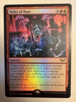 Waltz of Rage - Rare - Foil - Duskmourn - 165 MTG Magic - Image 1