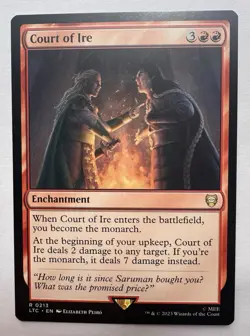 Court of Ire #213 (NM) Lord of the Rings LTC Magic MTG - Image 1