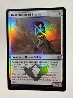 x1 Descendant of Storms TDM Tarkir Dragonstorm MTG 8 Foil Uncommon - Image 1