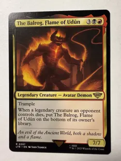x1 The Balrog, Flame of Udun R MTG The Lord of the Rings: Tales of Middle-Earth - Image 1