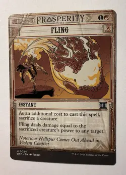 x1 Fling OTP Breaking News MTG 24 UNCOMMON M/NM 1x - Image 1