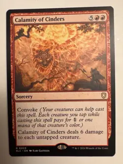 Calamity of Cinders 0023 Non Foil Rare Bloomburrow Commander MTG NM - Image 1