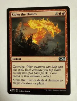 MTG Stoke the Flames The List Mystery Booster 2 (MB2) Uncommon #164 Unplayed - Image 1