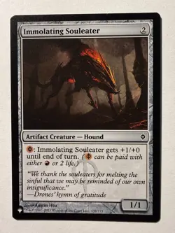 MTG Magic the Gathering Immolating Souleater (NPH-139/2869) The List LP - Image 1