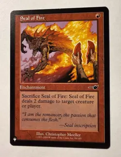 Seal of Fire - The List Reprints - C - #98/143 - NM MTG - Image 1