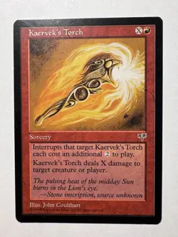 Magic the Gathering MTG Kaervek's Torch (185) Mirage LP - Image 1