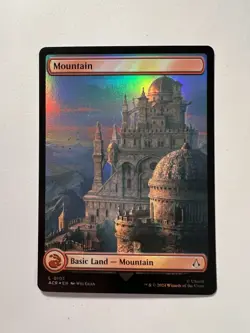 Mountain - FOIL FULL ART (#107) - MTG Assassin's Creed - NM - Image 1