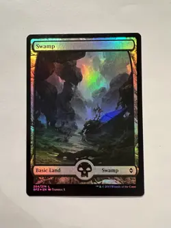 Swamp - FOIL FULL ART (#264) - MTG Battle for Zendikar - NM - Image 1