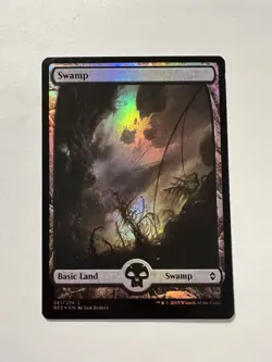 Swamp - FOIL FULL ART (#261) - MTG Battle for Zendikar - NM - Image 1