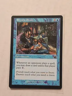 Rhystic Study - Prophecy - MP - Common - Enchantment - MTG - Image 1