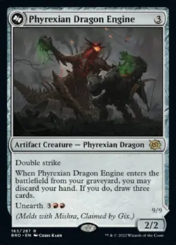 MTG Phyrexian Dragon Engine ​ The Brothers' War ​ Near Mint Foil ​​​​ - Image 1