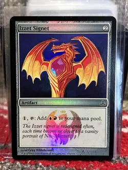 Izzet Signet Foil NM Guildpact MTG - Image 1