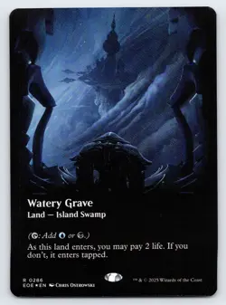Watery Grave (Borderless Foil) Edge of Eternities MTG Magic the Gathering - Image 1