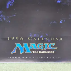 Magic The Gathering 1996 Calendar Vintage VTG Wizards Of The Coast - Image 4