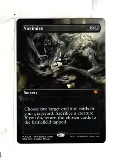 MTG SkeenAB Victimize BORDERLESS FOIL from SPG. NM. - Image 1