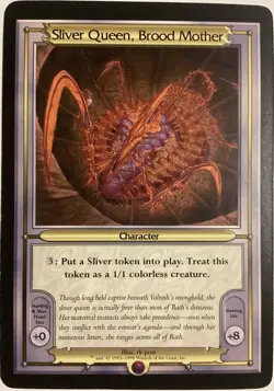 Magic Gathering CCG Vanguard Oversized Sliver Queen Brood Mother Excellent 1998 - Image 1