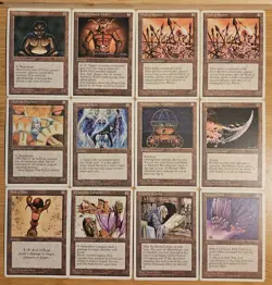 Magic The Gathering Artifact Lot Fourth Edition ×12 Light Play - Image 1