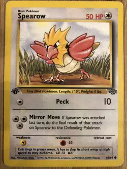Pokemon Spearow Jungle 62/64 1st Edition HP Condition - Image 1