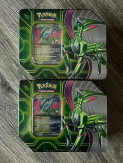 Pokemon 2023 Paradox Destinies Iron Leaves ex Tin Lot of 2 Brand New Sealed - Image 1