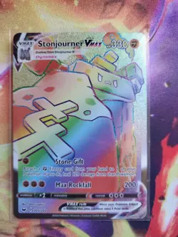 Pokemon TCG - Stonjourner VMAX (Secret) 205/202 Sword & Shield Base - NM - Image 1