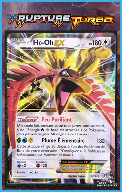 Carte Pokemon Ho-Oh EX 92/122 XY09 XY Rupture Turbo FR XY9 - Image 1