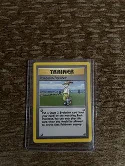 Pokemon Breeder Trainer 76/102 Base Set WOTC Pokemon TCG Regular Rare 1999 NM - Image 1