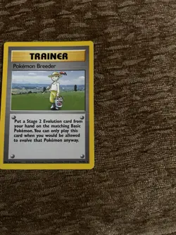 Pokemon Breeder Trainer 76/102 Base Set WOTC Pokemon TCG Regular Rare 1999 NM - Image 5