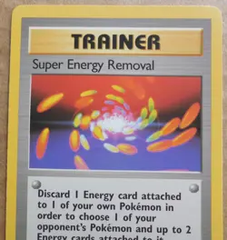 Super Energy Removal 79/102 Rare Non-Holo Base Set Pokemon Trainer LP - Image 2