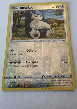 Snorlax 141/192 - Reverse Holo Rare - Pokemon TCG - Rebel Clash - NM - Image 1