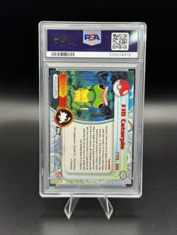 2000 Pokemon - Caterpie Holo Foil - Topps Chrome T.V. #10 Series 1 - Image 2
