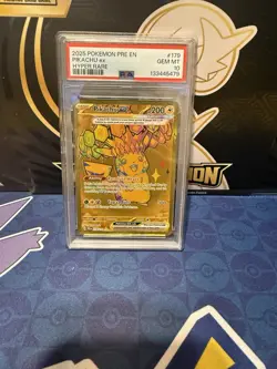 Pokemon TCG Pikachu EX 179/131 Prismatic Evolutions Hyper Rare PSA 10 - Image 1