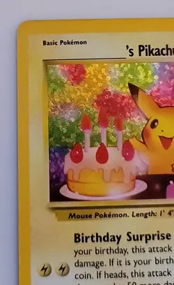 Birthday Pikachu 24 Celebrations Classic Collection Pokemon TCG - NM - Image 2