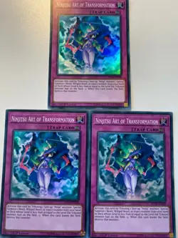 Yugioh Ninjitsu Art Of Transformation SHVA-EN028 Super Rare NM x3 Play Set - Image 1