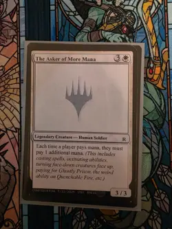 The Asker of More Mana, Gavin Verhey Unknown Event Playtest Card - Image 1