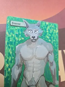 Hand-Painted MTG Forest Alter - Legoshi Fan Art (Beastars) Custom Card by BAZAYO - Image 2