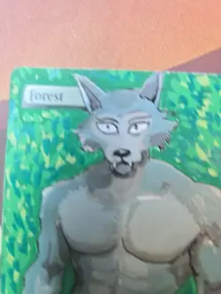 Hand-Painted MTG Forest Alter - Legoshi Fan Art (Beastars) Custom Card by BAZAYO - Image 4