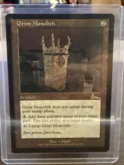 Grim Monolith Urza’s Legacy ‘99 Near Mint Mtg Magic The Gathering Never Played - Image 3